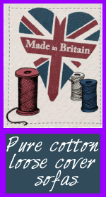 Pure cotton loose cover sofas made in Britain