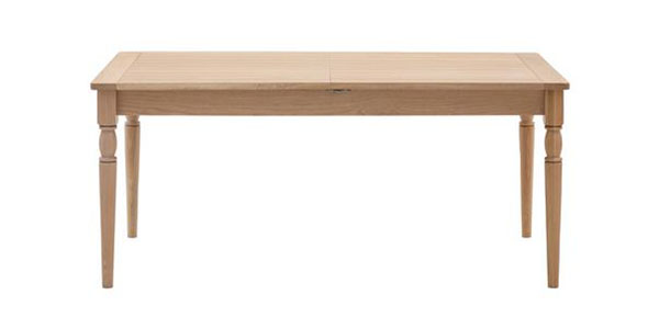 Gallery Direct Eton Contemporary Natural Oak Extending Dining Table