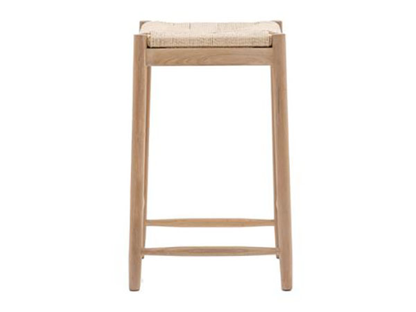 Gallery Direct Eton Contemporary Natural Oak Rope Stool