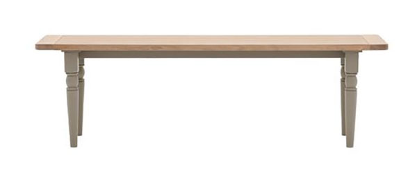 Gallery Direct Eton Contemporary Prairie Painted / Oak Dining Bench