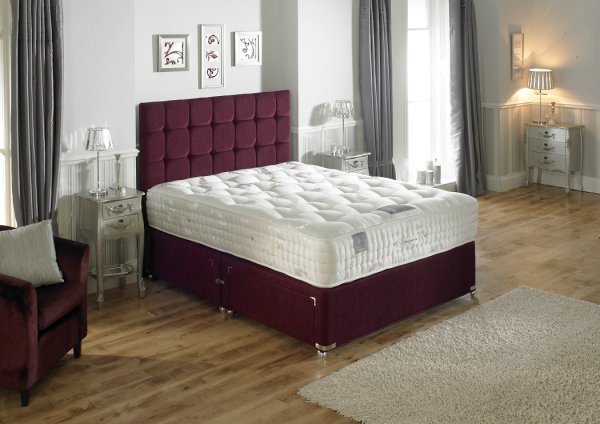 Hampton Bed Company Heritage Collection Belgravia 7000 Bed with a Dorchester Floor Standing Headboard