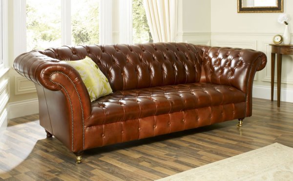 The Sofa Collection Balmoral Vintage Leather Sofa by Forest Sofa