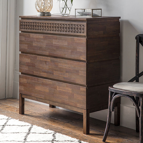 Harvest Direct Soho Retreat Contemporary 4 Drawer Chest of Drawers