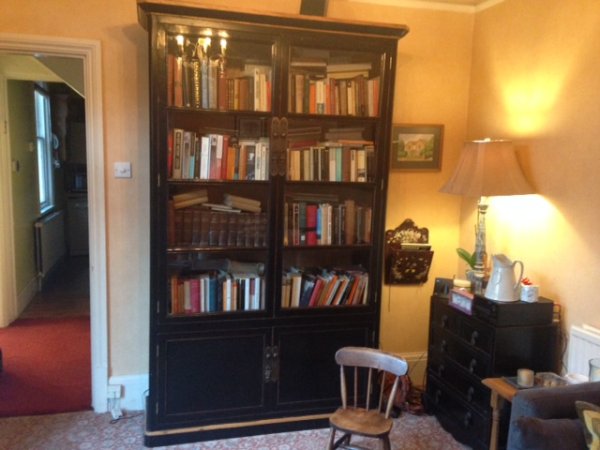 Chinese Style Large Black Bookcase in a happy customer's home