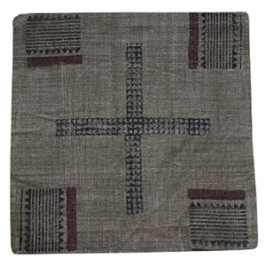 Tetrad Large Square Distressed Cross Scatter Cushion