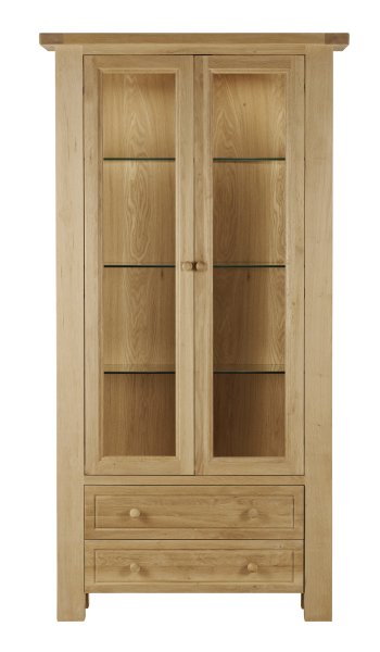 Charltons Bretagne 2 Door Display Cabinet with Light