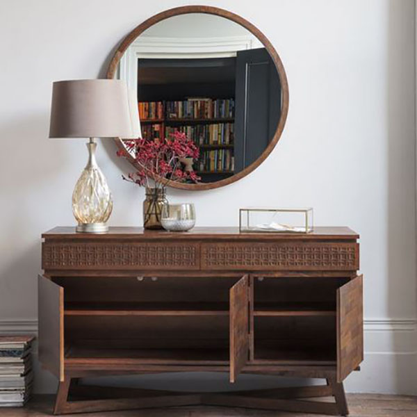 Gallery Direct Boho Retreat Contemporary Sideboard - Shown here with the doors open