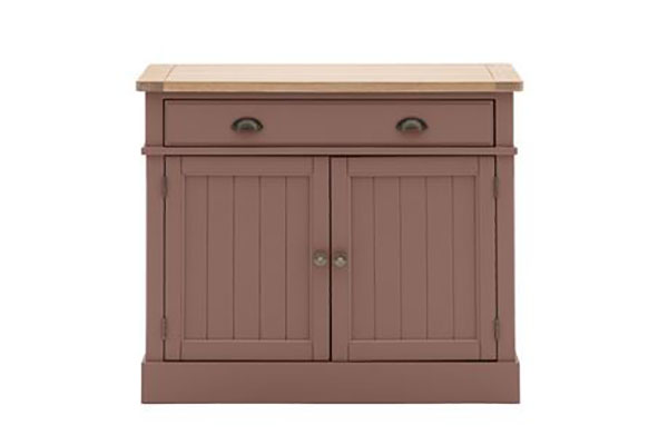 Gallery Direct Eton Contemporary Clay Painted / Oak 2 Door Sideboard