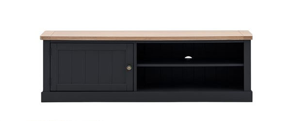 Gallery Direct Eton Contemporary Meteor Painted / Oak Media Unit