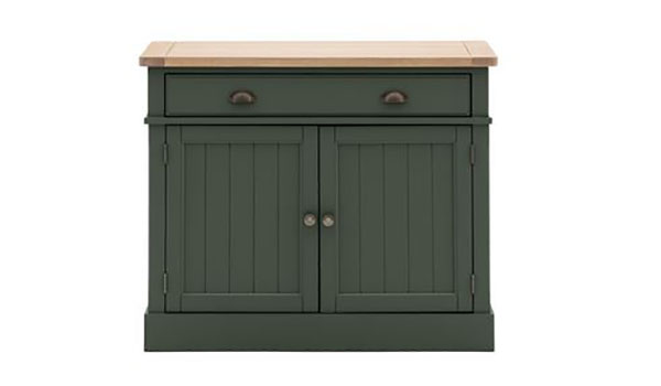 Gallery Direct Eton Contemporary Moss Painted / Oak 2 Door Sideboard