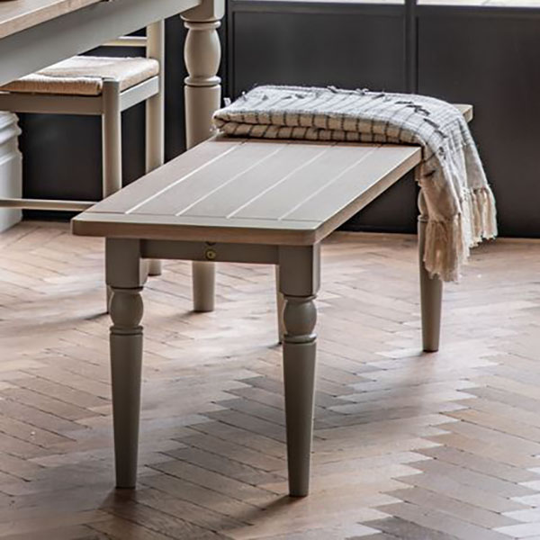 Gallery Direct Eton Contemporary Prairie Painted / Oak Dining Bench