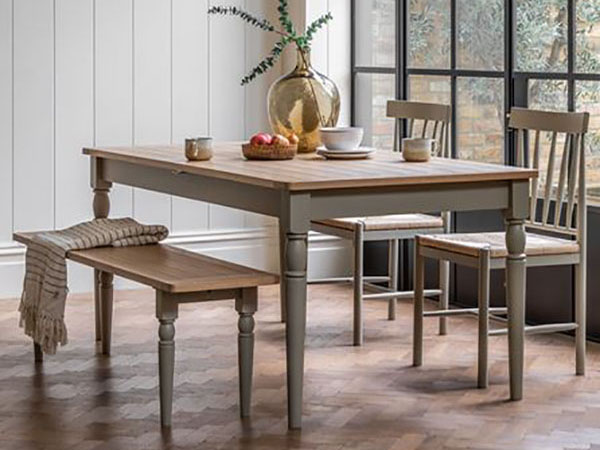 Eton Contemporary Prairie & Clay Painted Oak Furniture