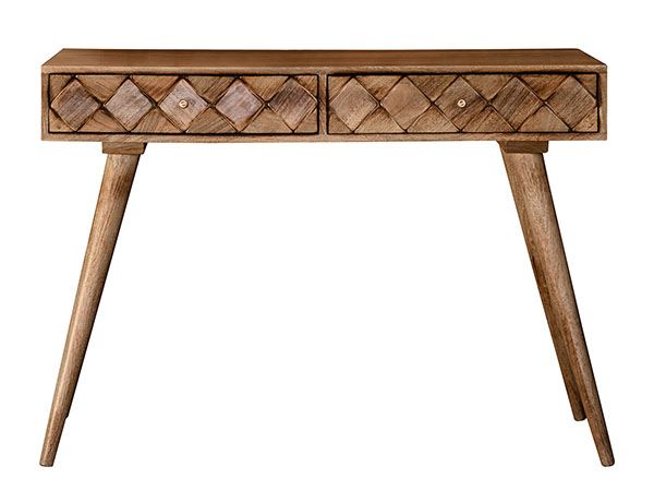 Gallery Direct Tuscany Burnt Wax Contemporary Console Table