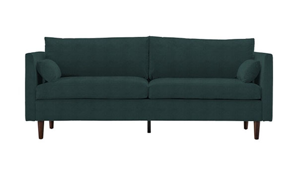 Gallery Direct Model 3 3 seater sofa shown here in Placido Peacock fabric