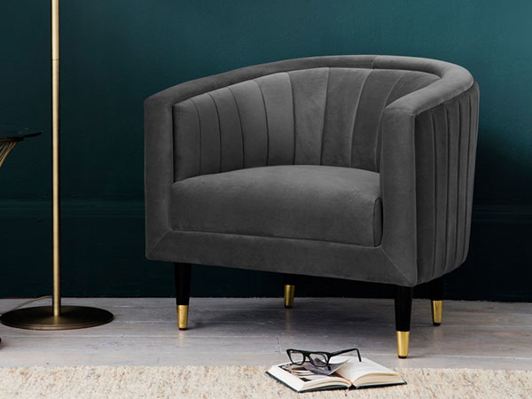 Gallery Direct Serrano Mirage Velvet Armchair