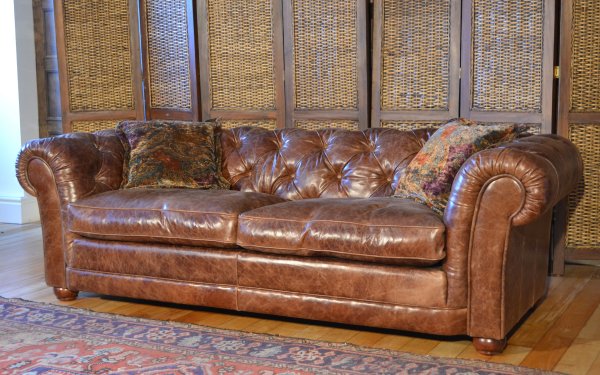 Tetrad Leather Sofas, Used Chesterfield Leather Sofa