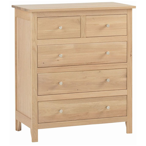 Corndell Nimbus Oak 2+3 Chest of Drawers