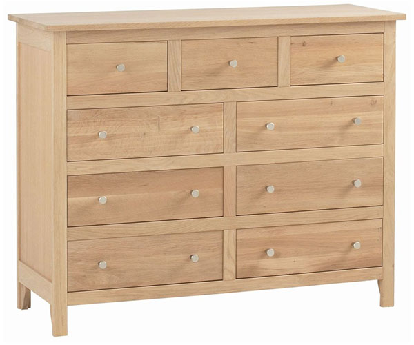 Corndell Nimbus Oak 3+6 Chest of Drawers