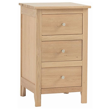 Corndell Nimbus Oak 3 Drawer Bedside Chest