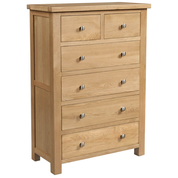 Devonshire Living Dorset Natural Oak 2+4 Chest of Drawers