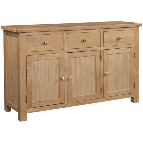 Devonshire Living Dorset Natural Oak 3 Door Sideboard