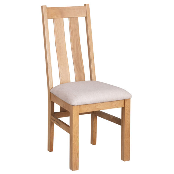 Devonshire Living Dorset Natural Oak Arizona Beige Dining Chair