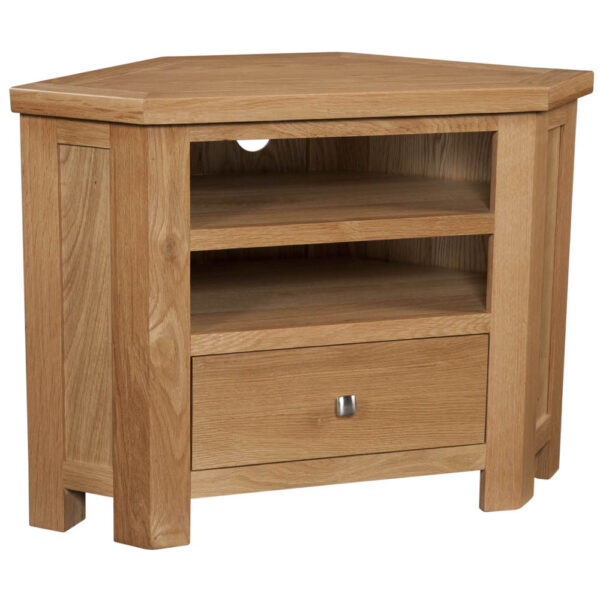 Devonshire Living Dorset Natural Oak Corner TV Unit