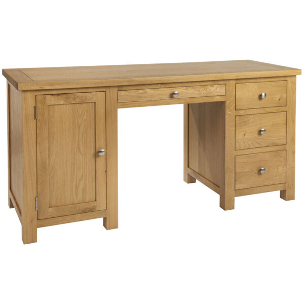 Devonshire Living Dorset Natural Oak Double Pedestal Desk