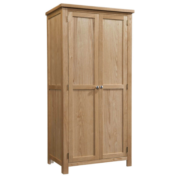 Devonshire Living Dorset Natural Oak All Hanging Double Wardrobe