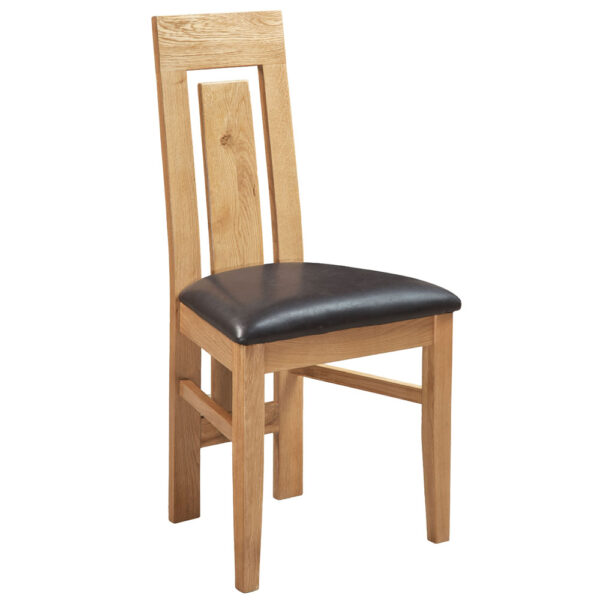 Devonshire Living Dorset Natural Oak Verona Panel Back Dining Chair