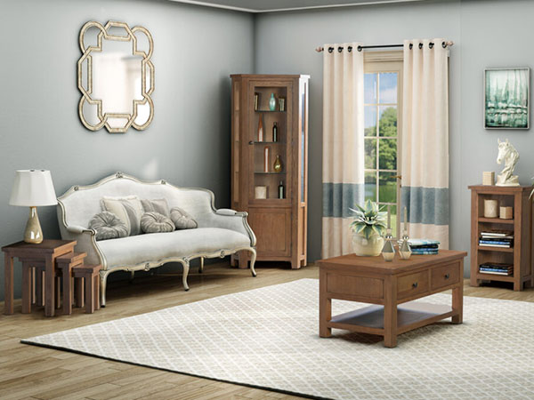 Devonshire Living Dorset Rustic Oak Living Room Furniture 