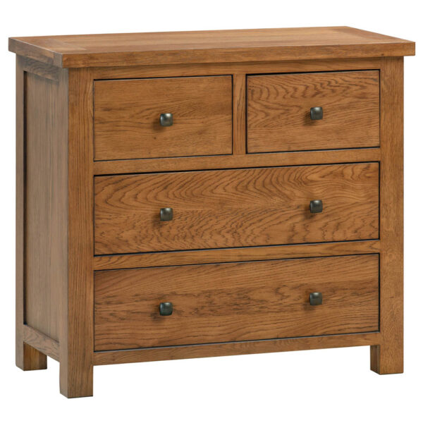 Devonshire Living Dorset Rustic Oak 2+2 Chest of Drawers
