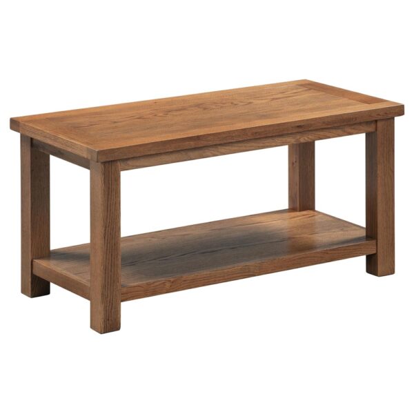 Devonshire Living Dorset Rustic Oak Large Coffee Table with Shelf