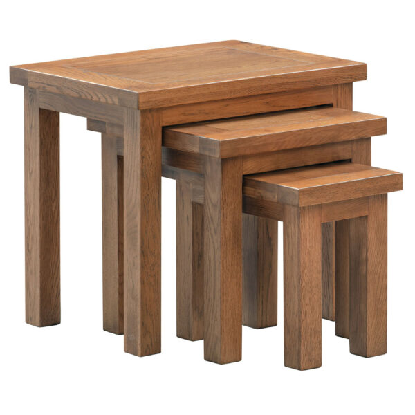 Devonshire Living Dorset Rustic Oak Nest of Tables