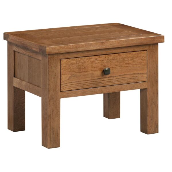 Devonshire Living Dorset Rustic Oak Side Table with Drawer