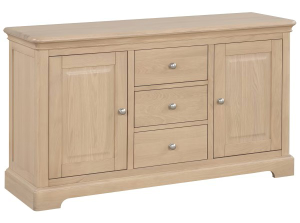 Devonshire Living Lydford Oak 3 drawer Sideboard