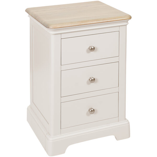 Devonshire Living Lydford Oak Painted 3 Drawer Bedside