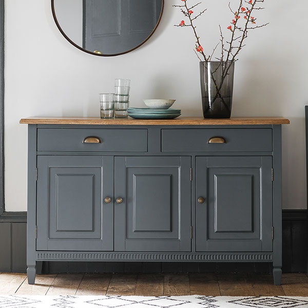Gallery Direct Bronte Storm 3 Door 2 Drawer Sideboard