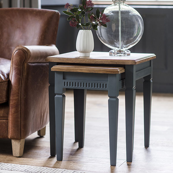 Gallery Direct Bronte Storm Nest of 2 Tables