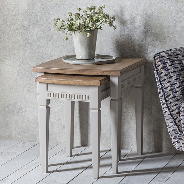 Gallery Direct Bronte Storm Nest of 2 Tables