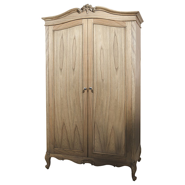 allery Direct Chic Weathered 2 Door Wardrobe / Armoire