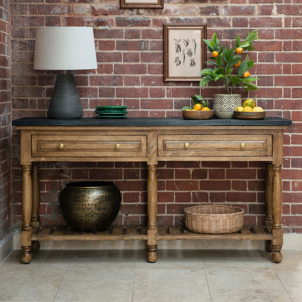 Gallery Direct Chigwell 2 Drawer Console Table / Hall Table