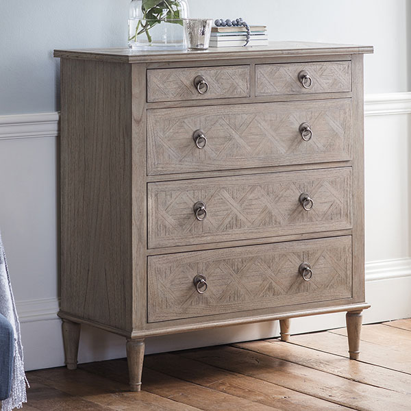 Gallery Direct Mustique 5 Drawer Chest of Drawers