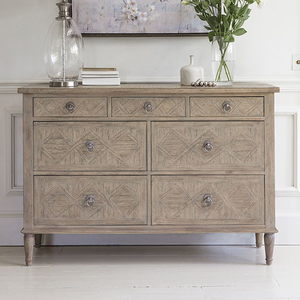 Gallery Direct Mustique 7 Drawer Chest of Drawers
