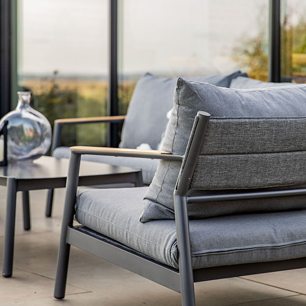 Harvest Direct Cannes Grey Outdoor Lounge Set