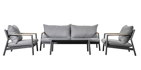 Harvest Direct Cannes Grey Outdoor Lounge Set