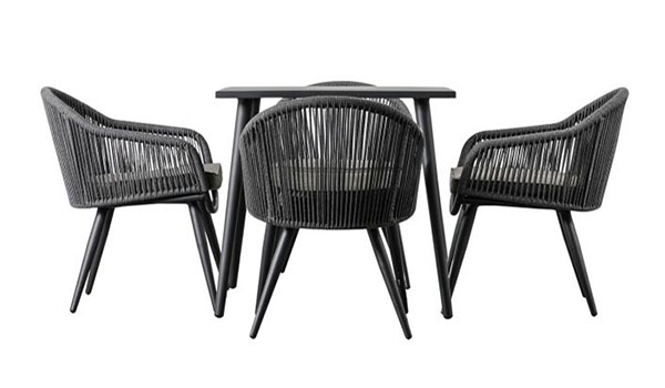 Harvest Direct Cassis 4 Seater Outdoor Dining Set