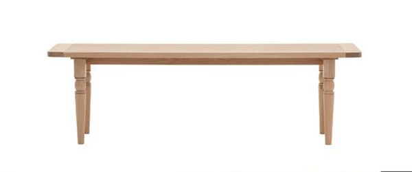 Harvest Direct Harrow Contemporary Natural Oak Dining Bench