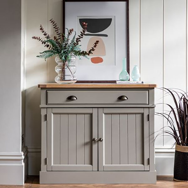Harvest Direct Harrow Contemporary Prairie Painted / Oak 2 Door Sideboard