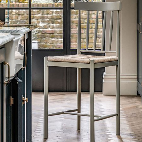 Harvest Direct Harrow Contemporary Prairie Painted / Oak Bar Stool